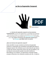 Estrategias de La Expresión Corporal: Fundamentales A La Hora de Implementar Su Estrategia de Marketing