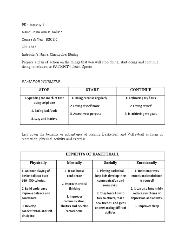 PE 4 Activity 1-WPS Office | PDF | Mood (Psychology) | Mental Health