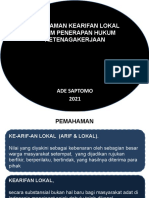 Pemahaman Kearifan Lokal