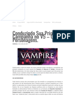 Conduzindo Sua Primeira Campanha No V5 - Os Personagens. - Velhinho Do RPG