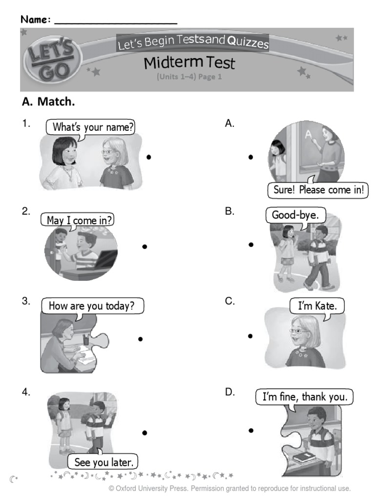 (Let's Begin) Midterm - Test | PDF