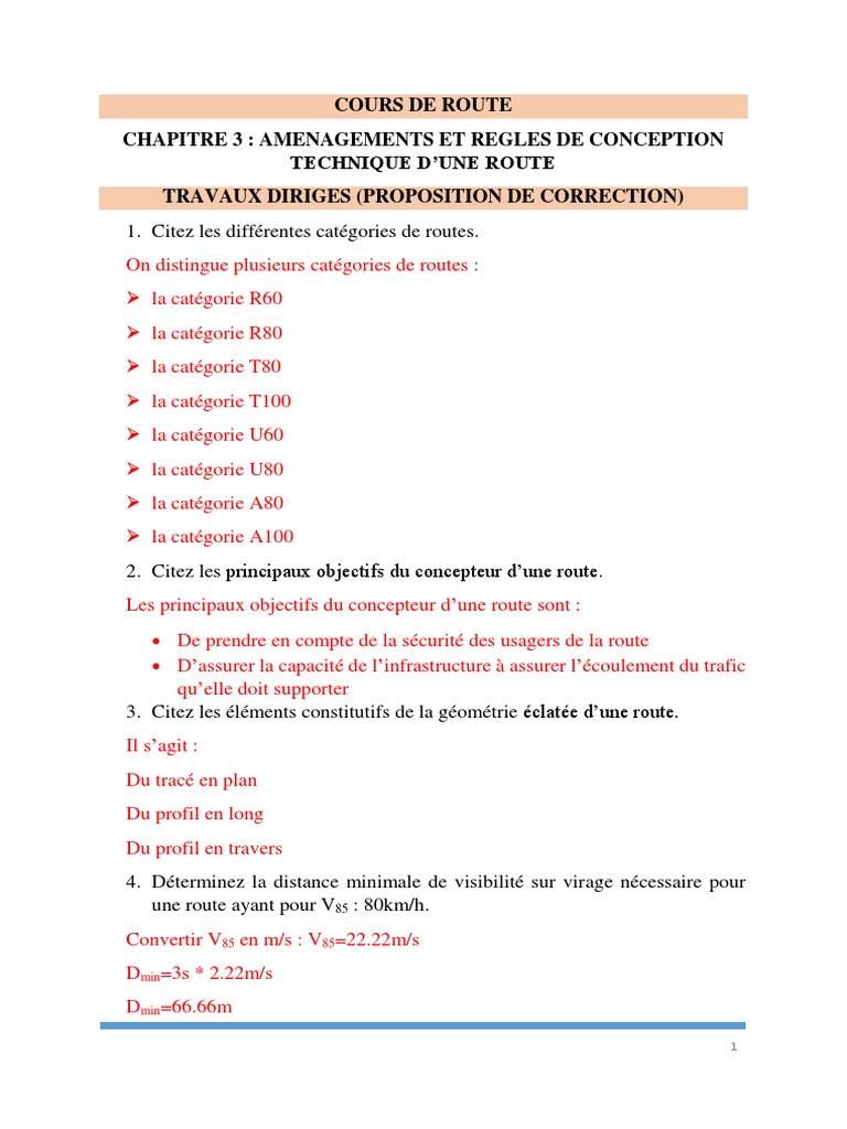 Aménagements et Conception de Routes | PDF | Profil (aérodynamique)