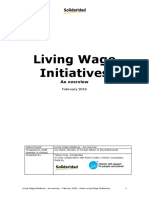 Solidaridad - Living Wage Initiatives - An Overview