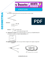 Actividades de Los Angulos para Quinto de Primaria
