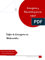 Guia de Trabajo - ConsejerÃ A en Adolescencia