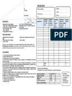 Modelo para La Ficha Del Proyecto y Hoja de Costo