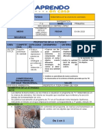 Sesion de Aprendizaje 03 de Junio