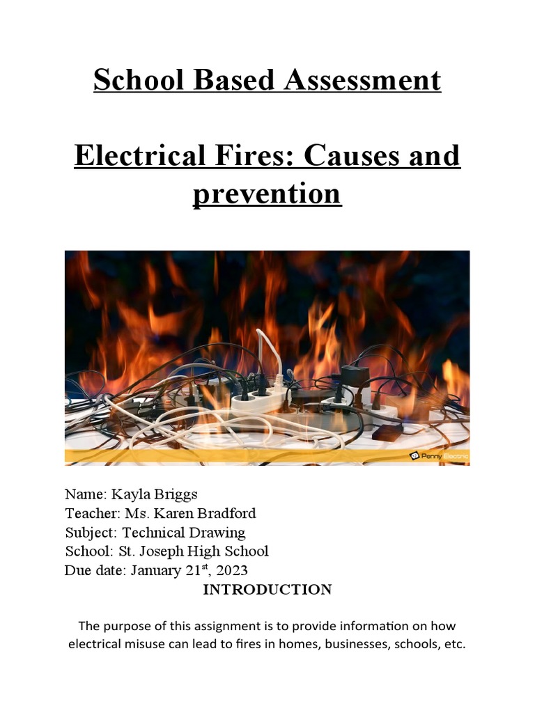 Electrical Fires SBA PDF Ac Power Plugs And Sockets Fires