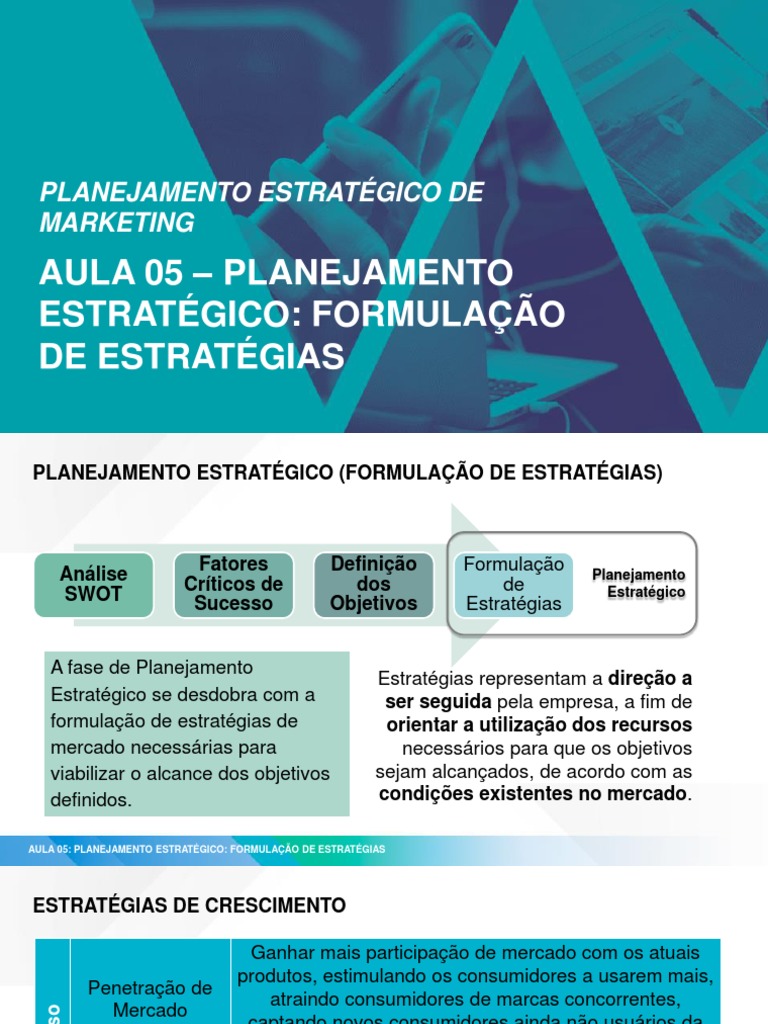 Estratégias de Marketing e Crescimento | PDF | Planejamento estratégico ...