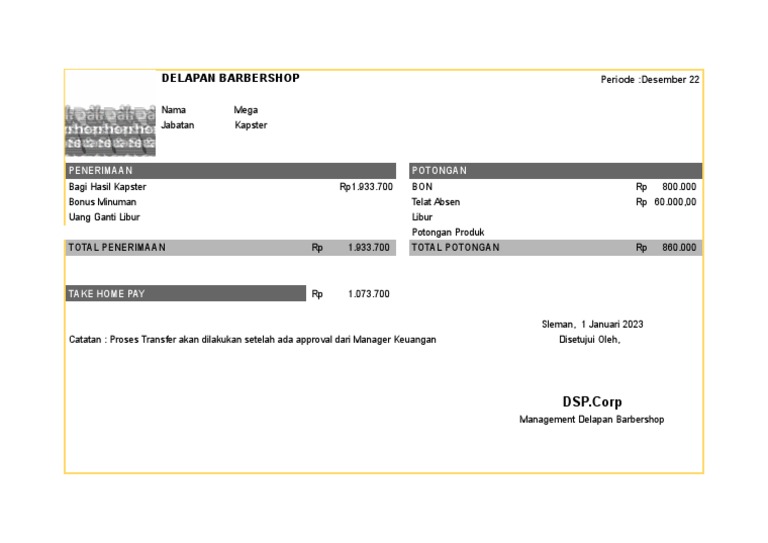 SLIP GAJI Gaji Mega PDF