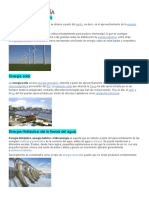 Tipos de Energía