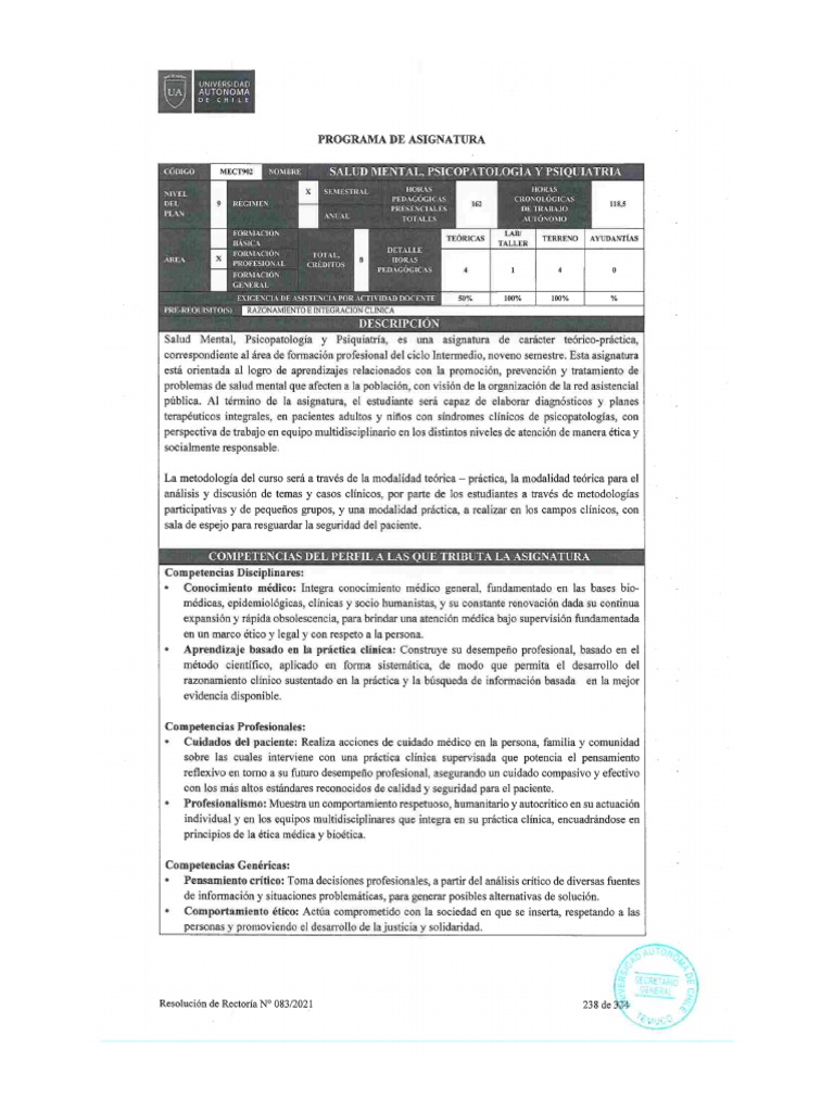 Programa salud mental psicopatolog a y psiquiatria pdf
