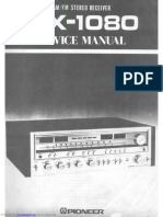 Pioneer SX-1080 Service Manual