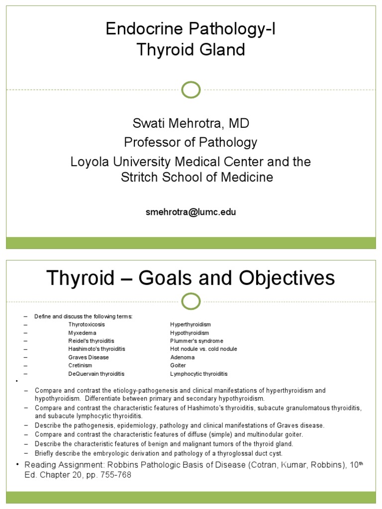 Thyroid Pdf Hyperthyroidism Hypothyroidism