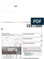 VSX-LX805: Manual de Instrucciones