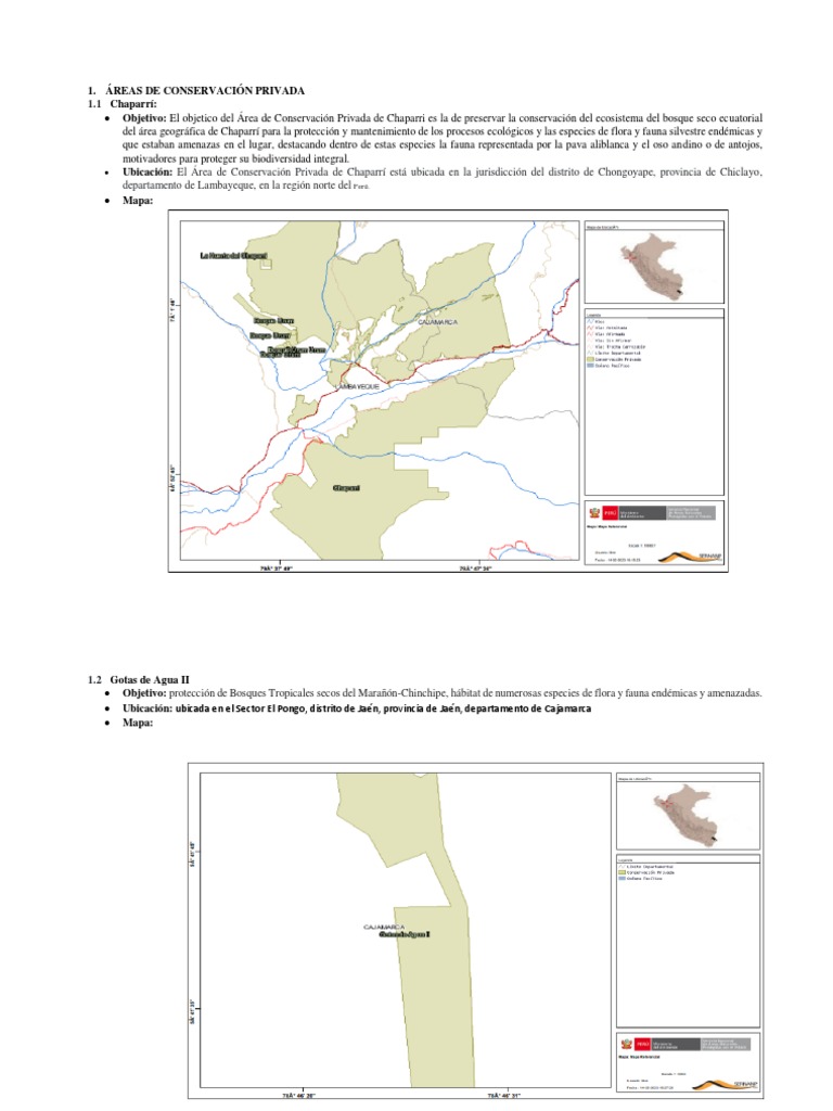 ÁREAS DE CONSERVACIÓN PRIVADA | PDF | Andes | Perú