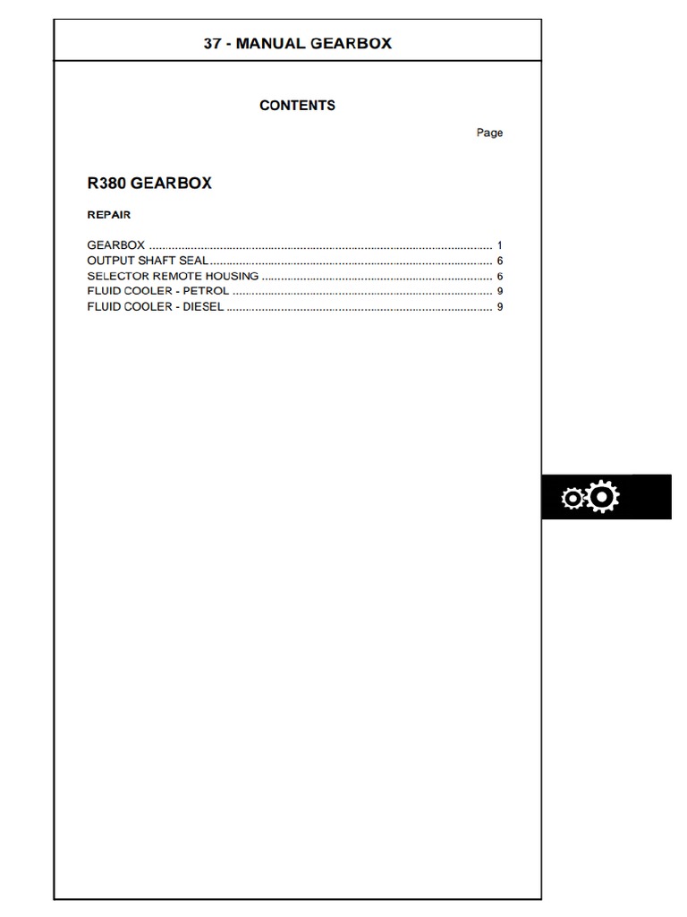 Workshop Manual P38 Range Rover | PDF