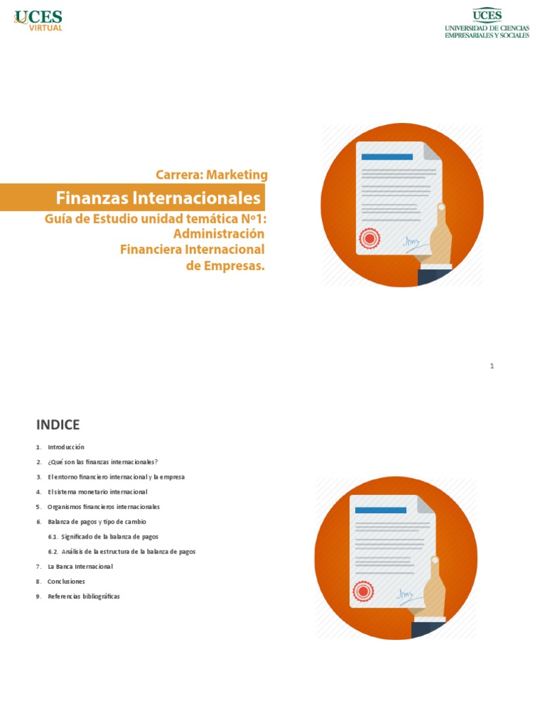 Unidad 1 - Finanzas Internacionales | PDF | Fondo Monetario ...