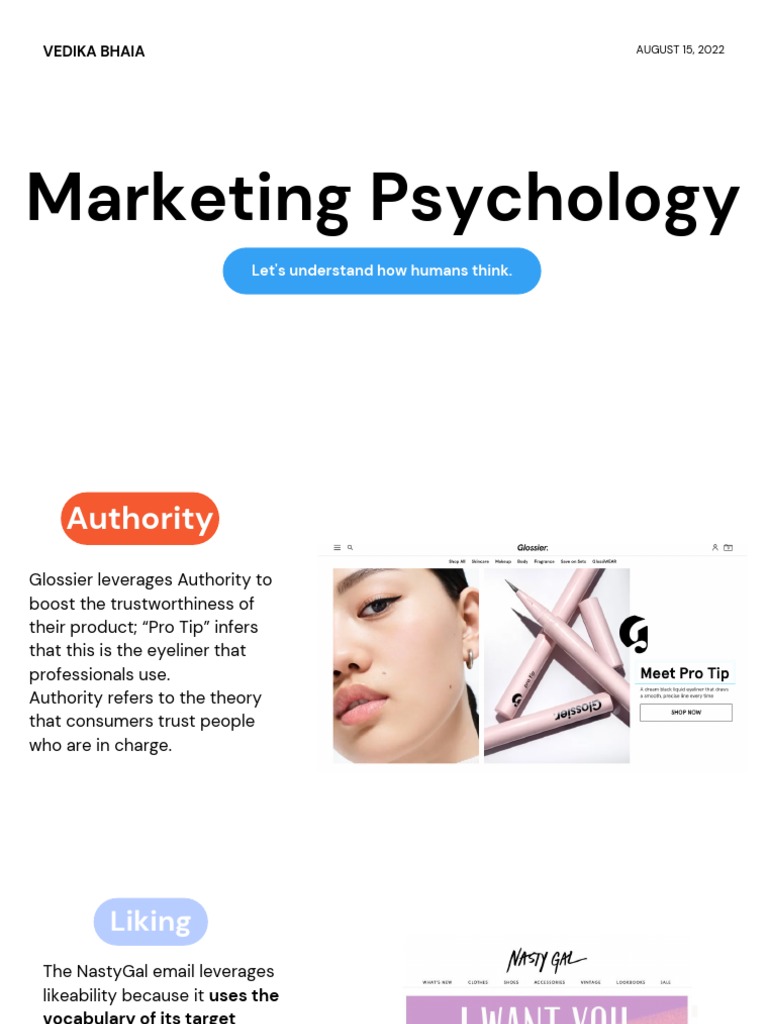 Marketing Psychology PDF Marketing Psychological Concepts