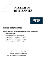 Calculo de Fertilizantes