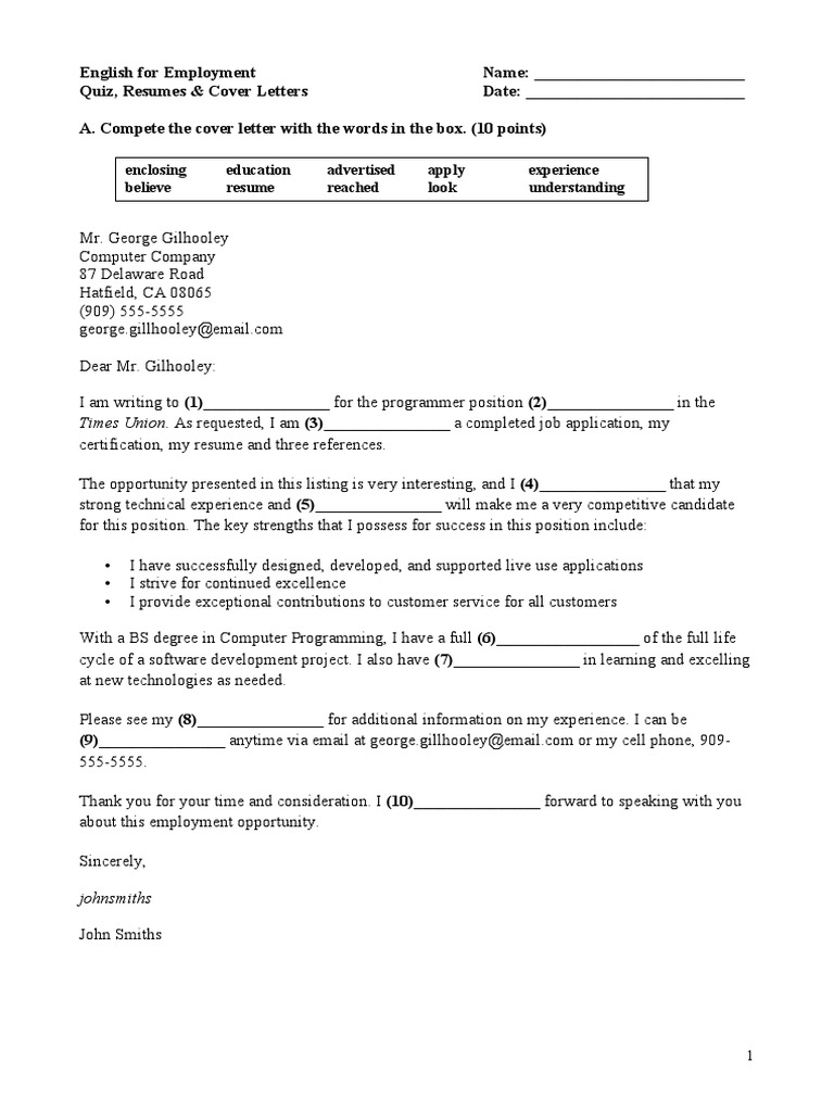 Cover Letter and Resume Writing Guide | PDF | Application Software ...