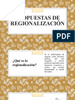 Propuestas de Regionalización