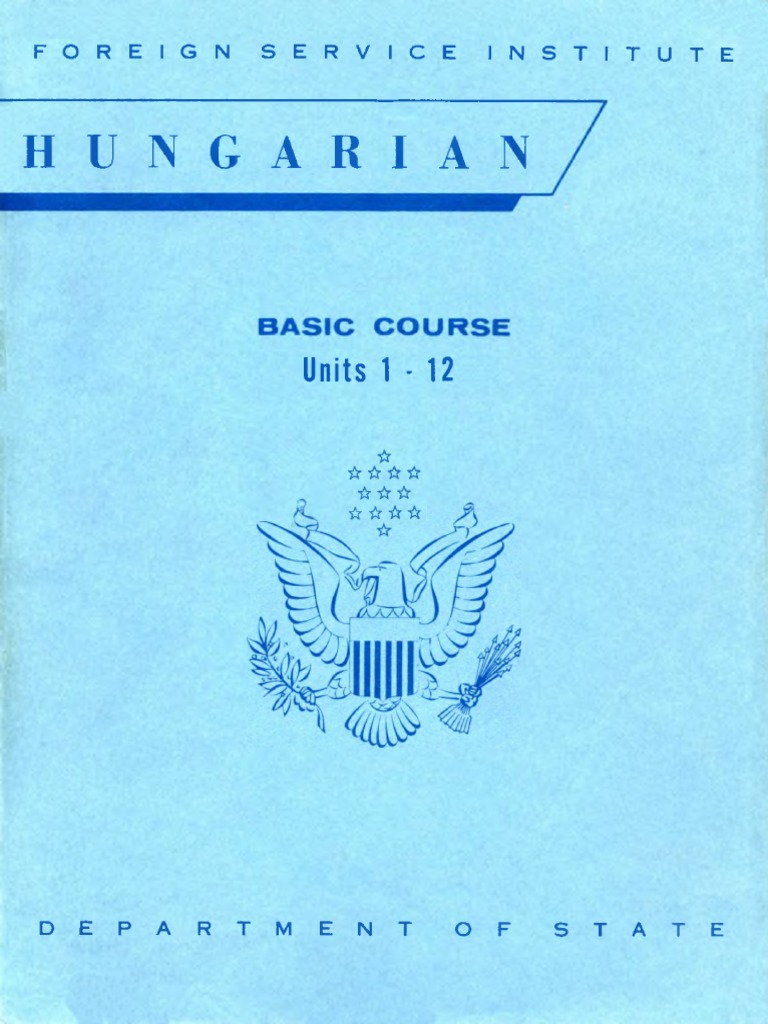 FSI Basic Course OCR PDF Grammatical Tense Speech