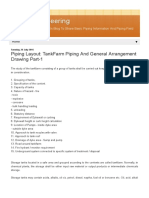 Piping Engineering - Piping Layout - TankFarm Piping and General Arrangement Drawing Part-1