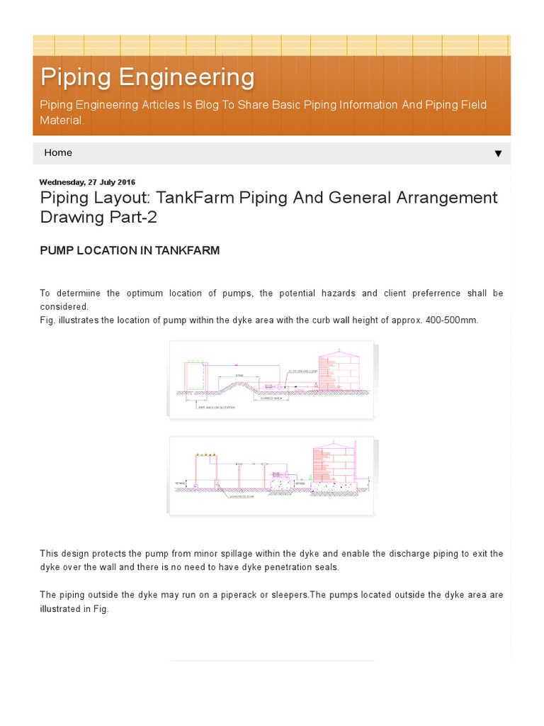 Tank Farm Piping Design Essentials | PDF | Technology & Engineering