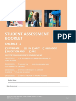 Supporting Children's Development - Student Assessment Theory