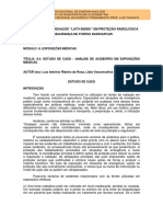 8.4. ESTUDO de CASO - Análise de Acidentes em Exposições Médicass