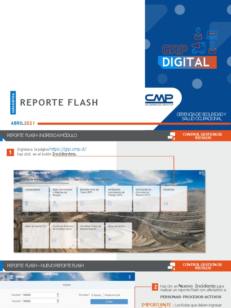 Guía Reporte Flash de Incidentes | PDF
