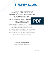 Informe de Indice de Condicion Vial Psi Sector El Avion - Capelo