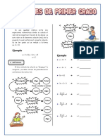 Ecuaciones de Primer Grado - 3ro Sec.-1