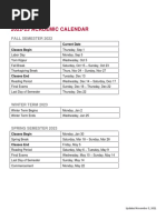 2016-2017 Academic Year Calendar: Key Dates for Fall and Spring Semesters,  Winter and Summer Sessions | PDF | Academic Term | Observances