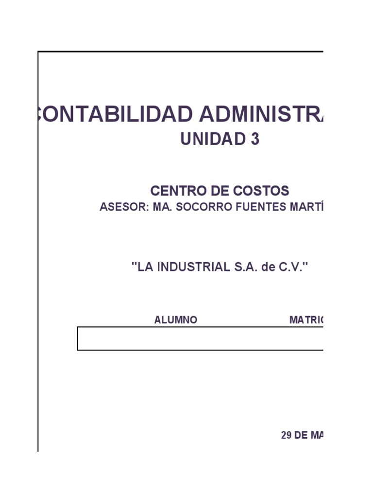Contabilidad Administrativa Y Toma Decisiones Pdf Ciencias