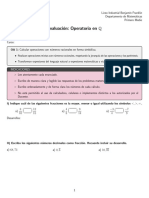 Prueba LIBF Operatoria en Mathbb Q