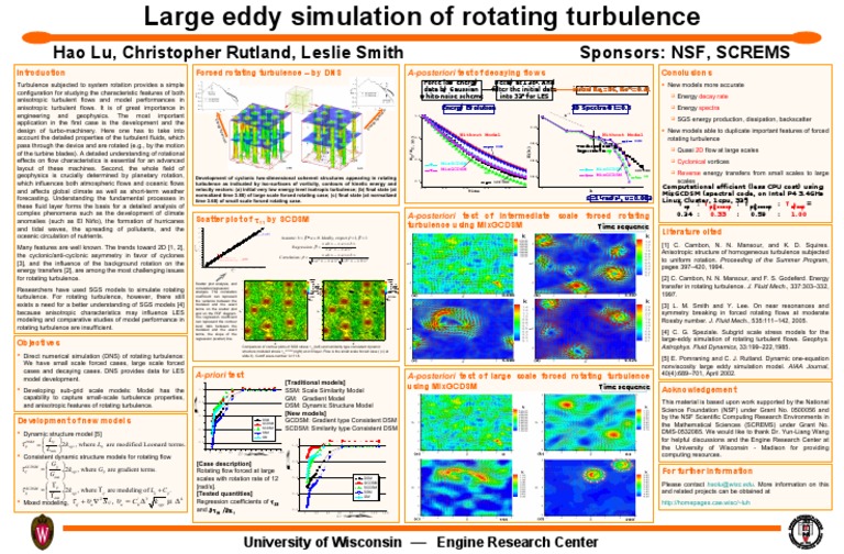 Large Eddy Simulation of Rotating Turbulence | PDF | Turbulence | Fluid ...