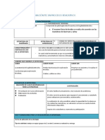 Plantilla de Integración Tic en Procesos Educativos