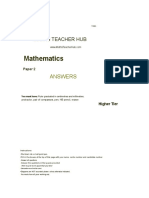 Maths Teacher Hub Paper 2H ANS