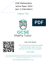 2023 Practice Paper 2 Higher (Calculator)