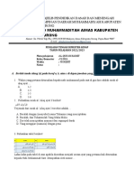 Soal Pas Al Quran Hadits Kelas 6