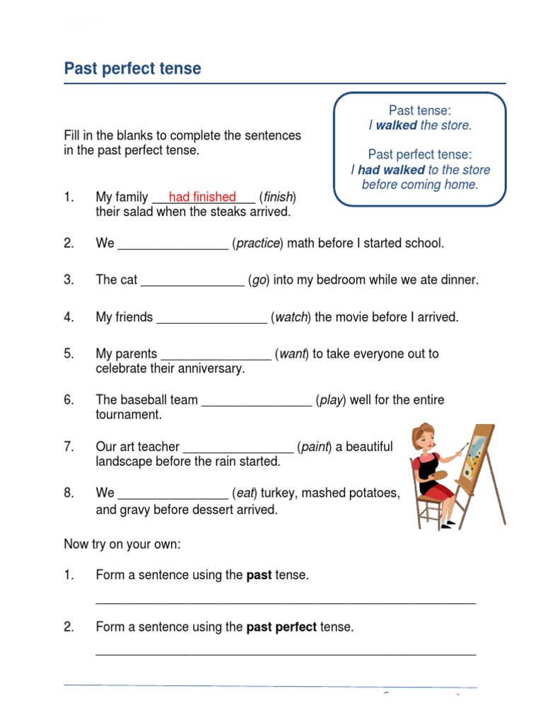 PAST PERFECT TENSE K5 LEARNING intelligence overview