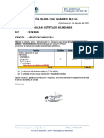 Cotización - Molinopampa - Ciam Ingenieros - Analisis