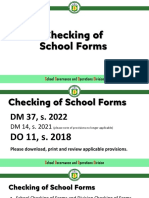 Checking of Forms Updated