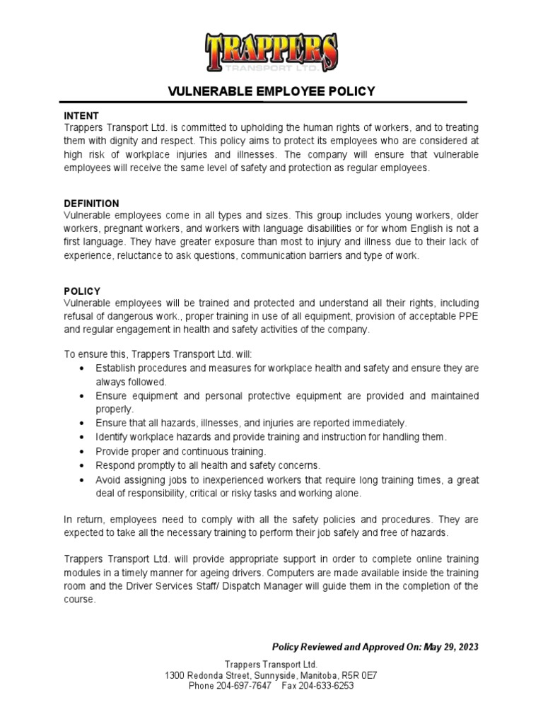 vulnerable-employee-policy-pdf-occupational-safety-and-health