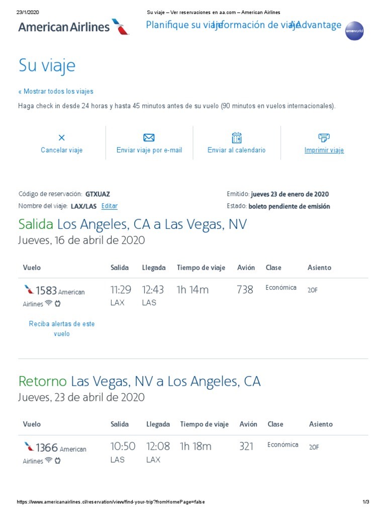 Aa.com Reservations Check