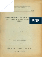 Deslizamientos en El Valle Del Rio San Pedro - Davis & Karzulovic (1961)