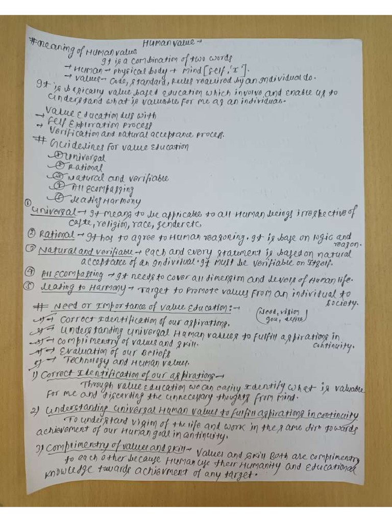 Uhv Complete Notes | PDF