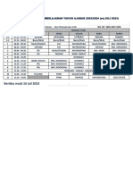 Jadwal KLS 4a